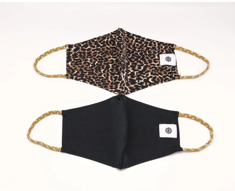 Pom Masks by Pomchies - Leopard / Solid Black