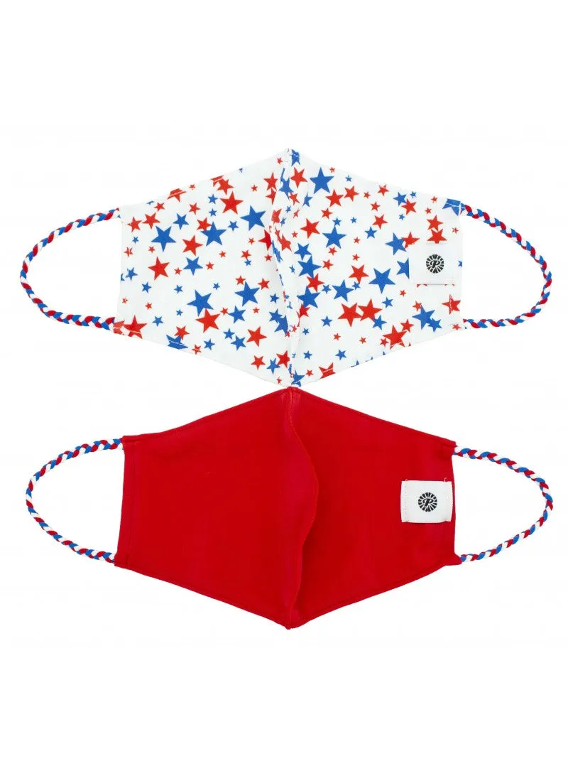 Pom Masks by Pomchies - Liberty Stars / Solid Red