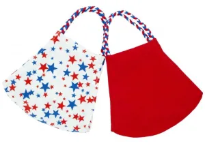 Pom Masks by Pomchies - Liberty Stars / Solid Red
