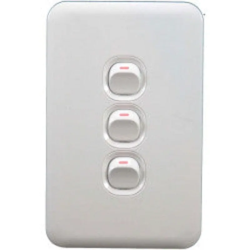 P/P 3L Switch 1 way White BLEL3L 12W/F