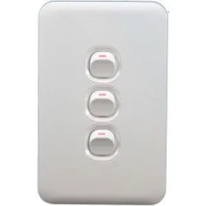 P/P 3L Switch 1 way White BLEL3L 12W/F