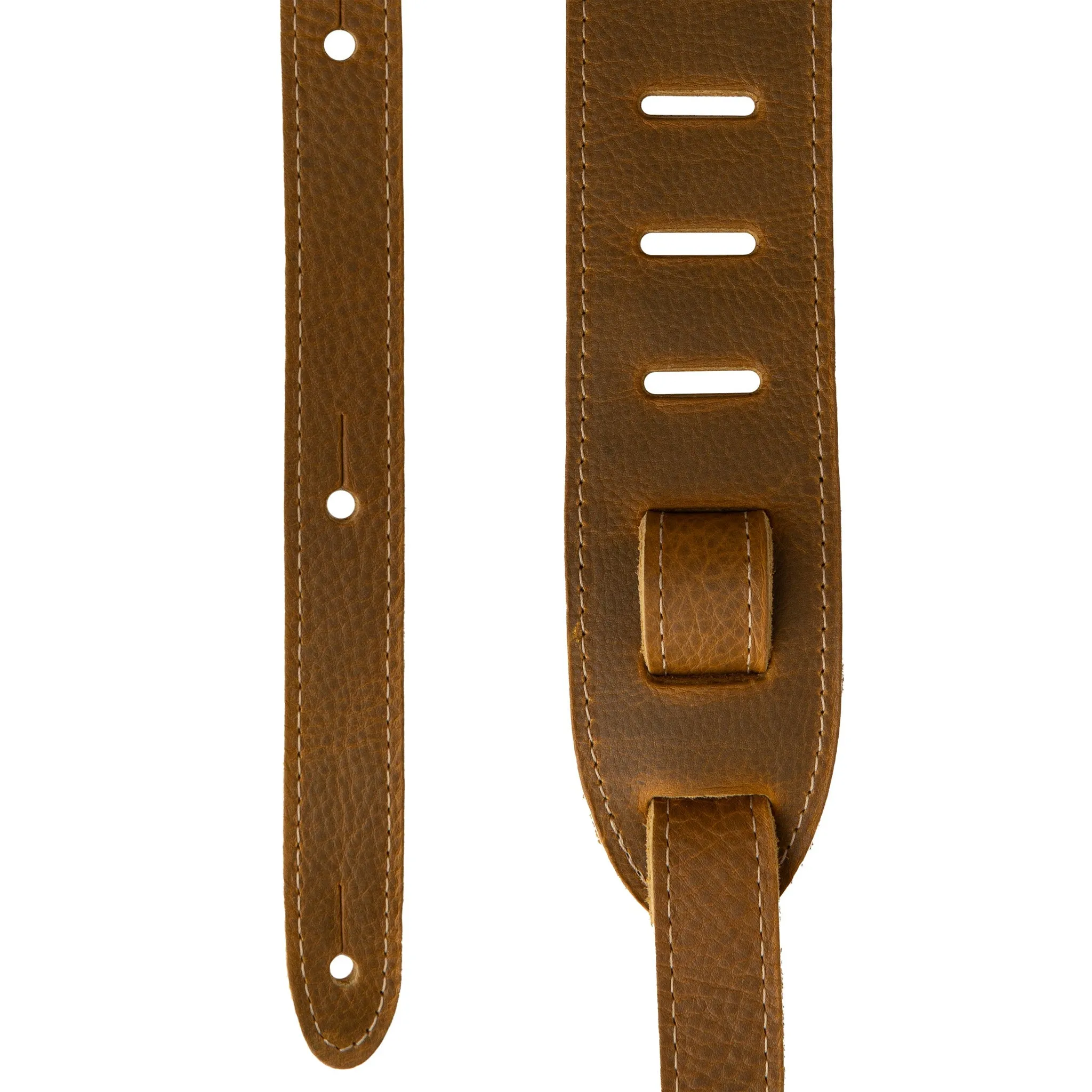 PRS 2Inch Reversible Garment Leather & Suede Guitar Strap, Birds, Tan