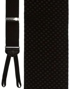 "Padova" Black Suspenders