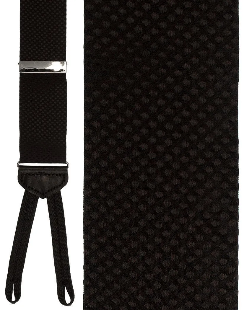 "Padova" Black Suspenders