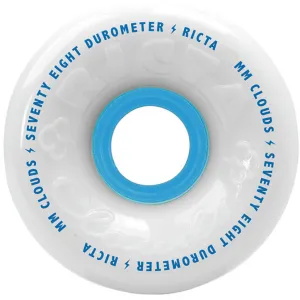 Ricta Wheels Clouds 78A 52mm White Blue