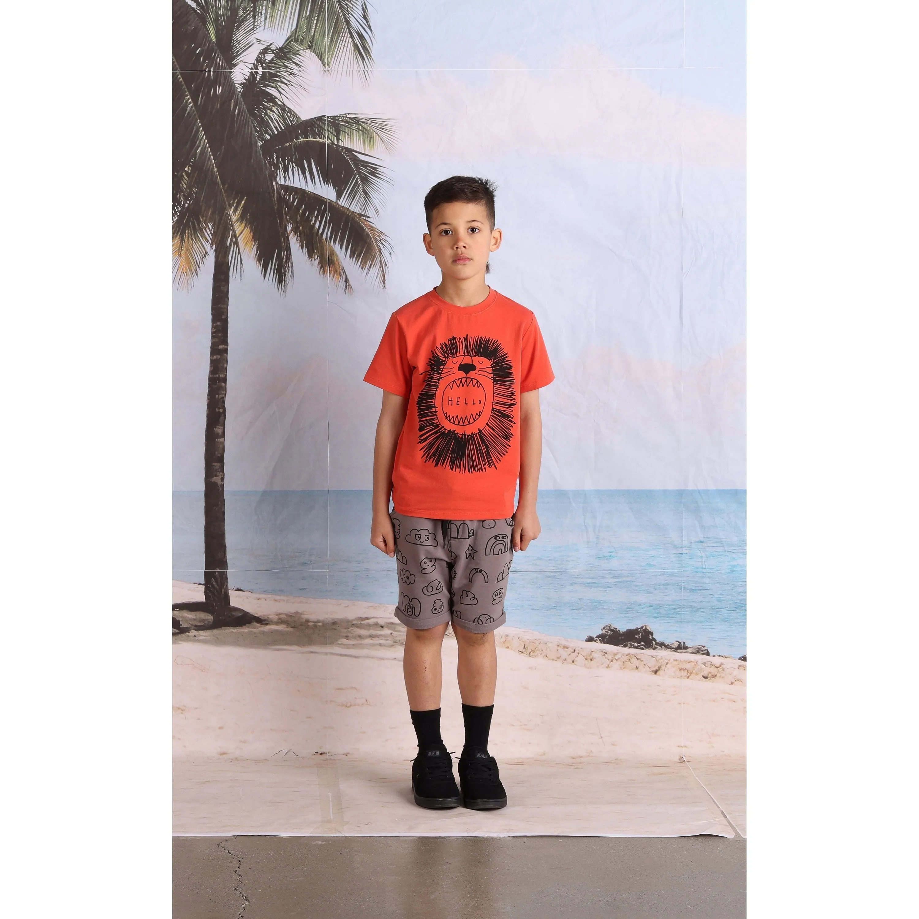 Roaring Lion Tee- Warm Orange