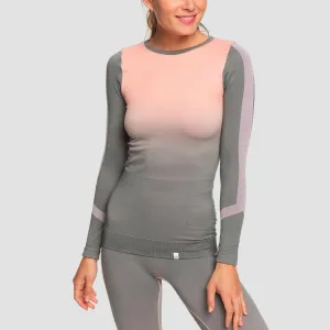 Roxy Artic Tracks Longsleeve Running T-Shirt Rosette - Womens