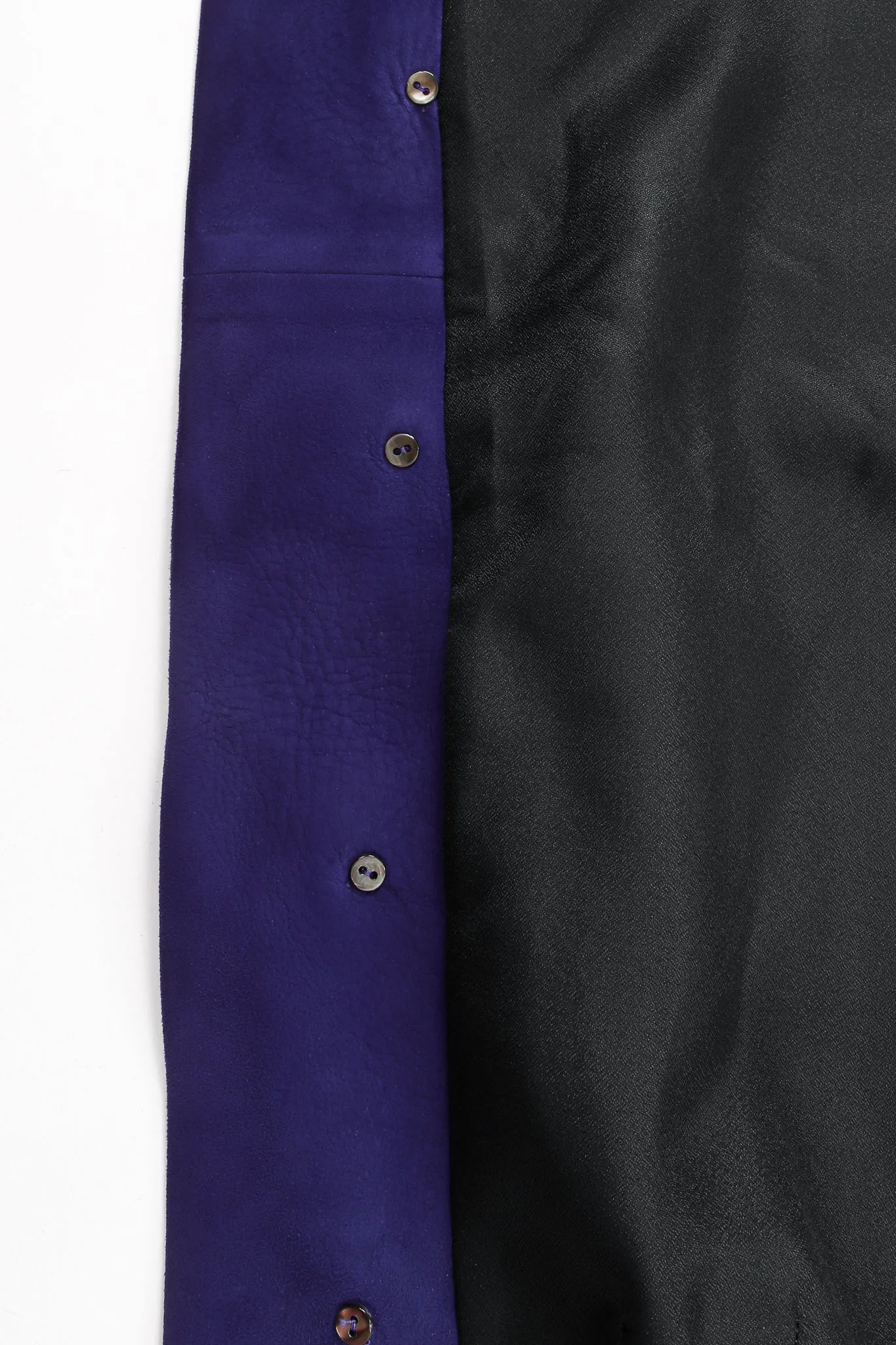 Royal Suede Button Skirt