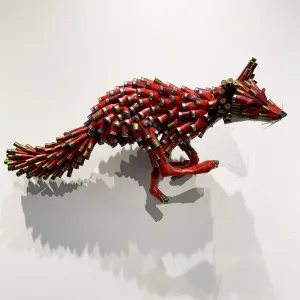 Running Red Fox