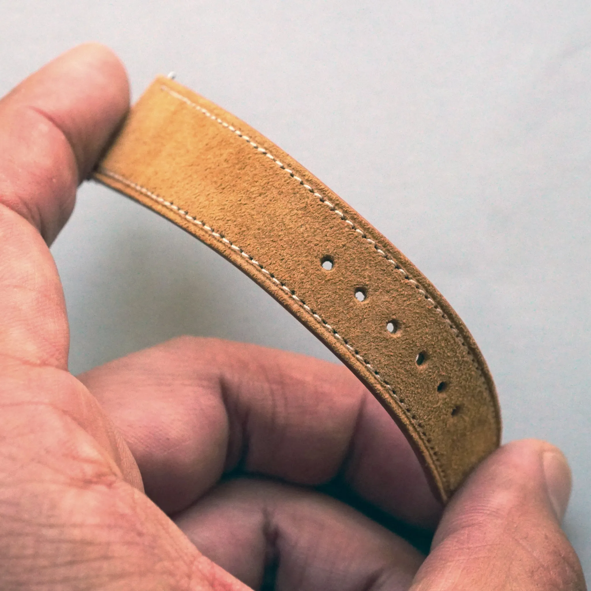 SAND TAN SUEDE CALF 3M Scotchgard™ STANDARD STRAP