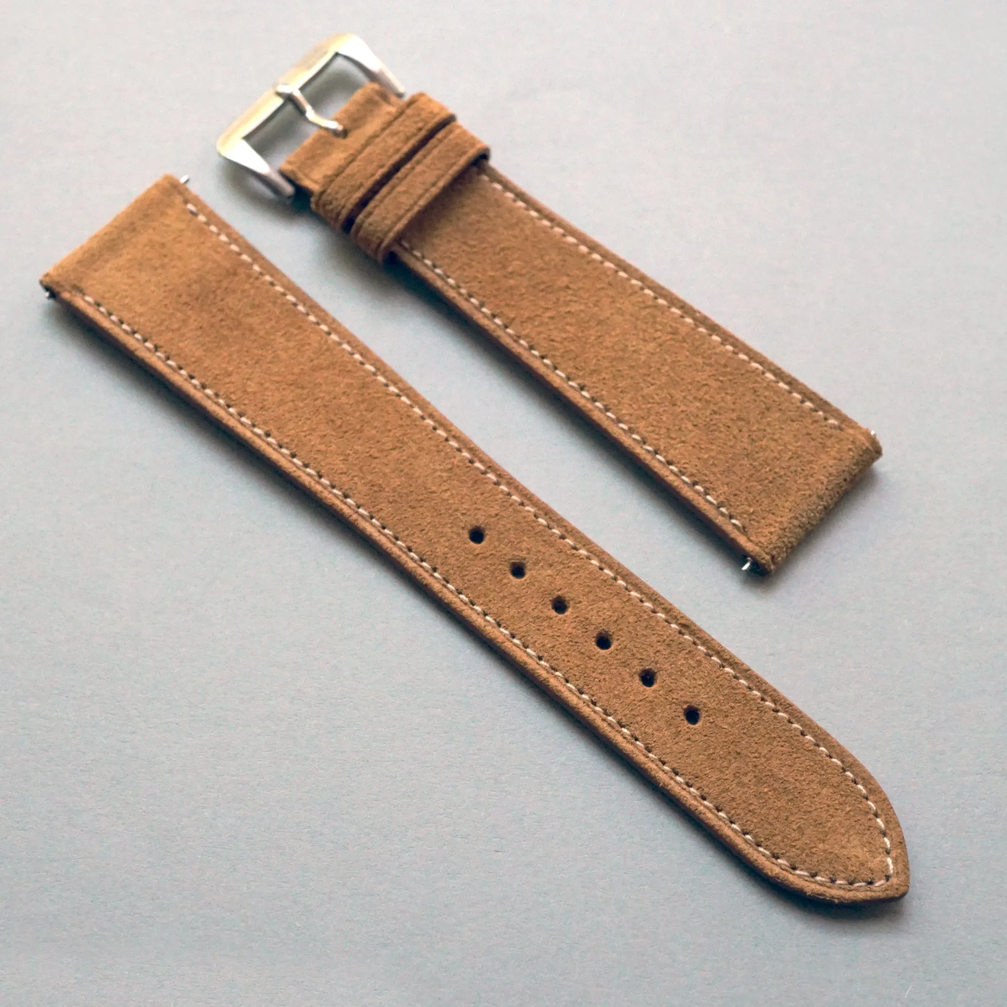 SAND TAN SUEDE CALF 3M Scotchgard™ STANDARD STRAP