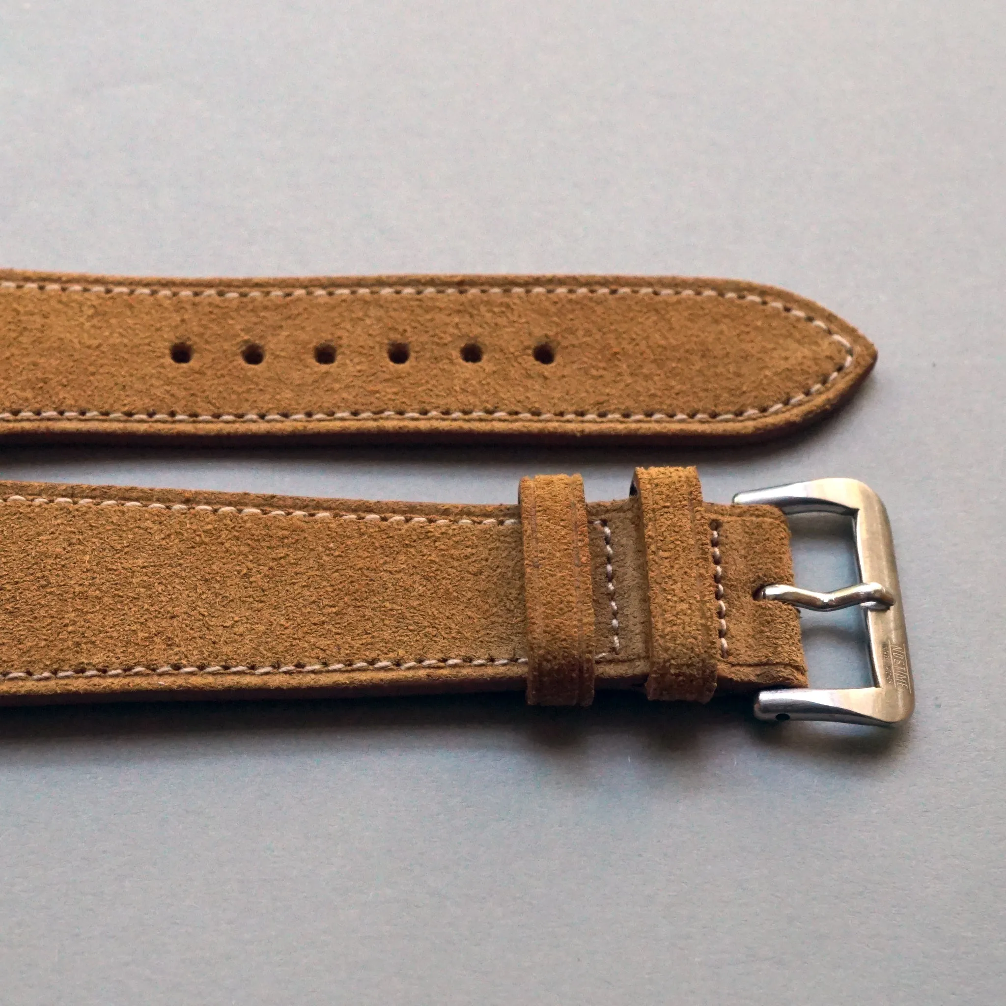 SAND TAN SUEDE CALF 3M Scotchgard™ STANDARD STRAP