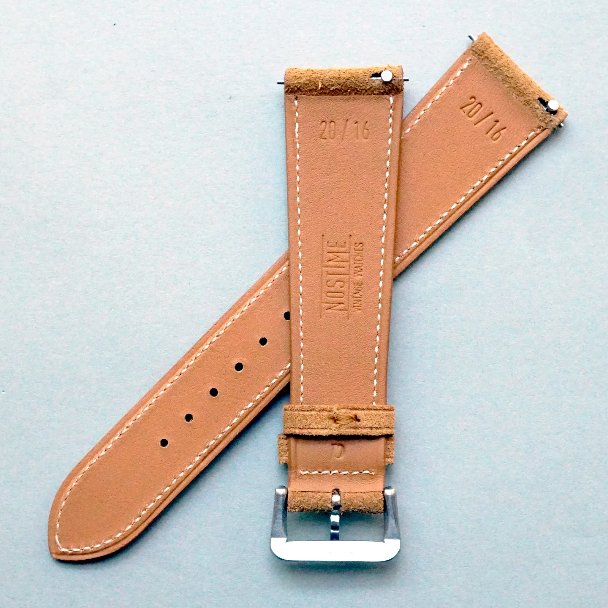 SAND TAN SUEDE CALF 3M Scotchgard™ STANDARD STRAP