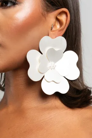SATO earrings in MATTE SILVER