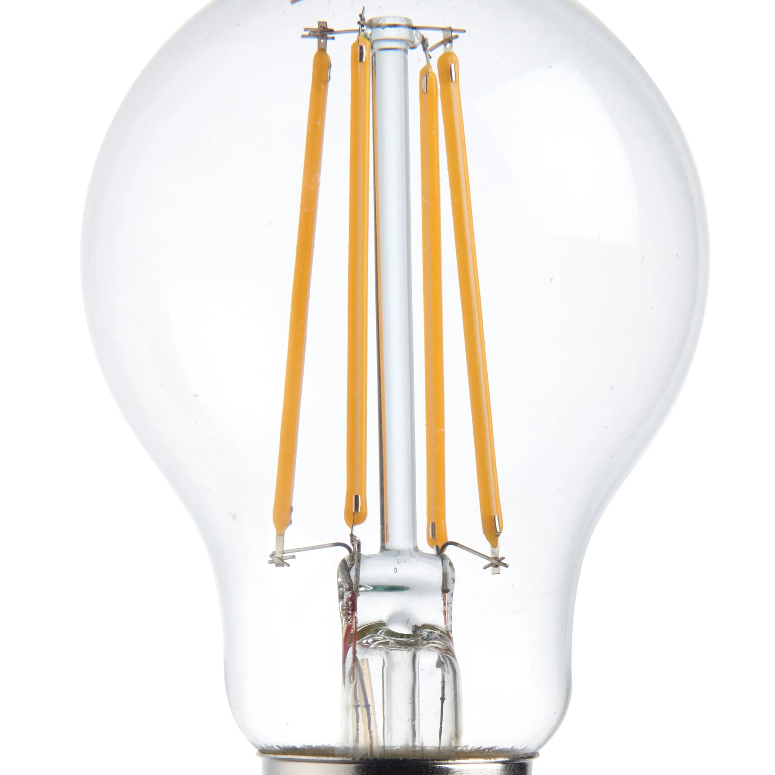 Saxby 76799 E27 LED filament GLS dimmable 8W Clear glass & bright nickel plate 8W LED E27 Warm White