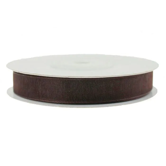 Sheer Organza Ribbon, 3/8-inch, 25-yard