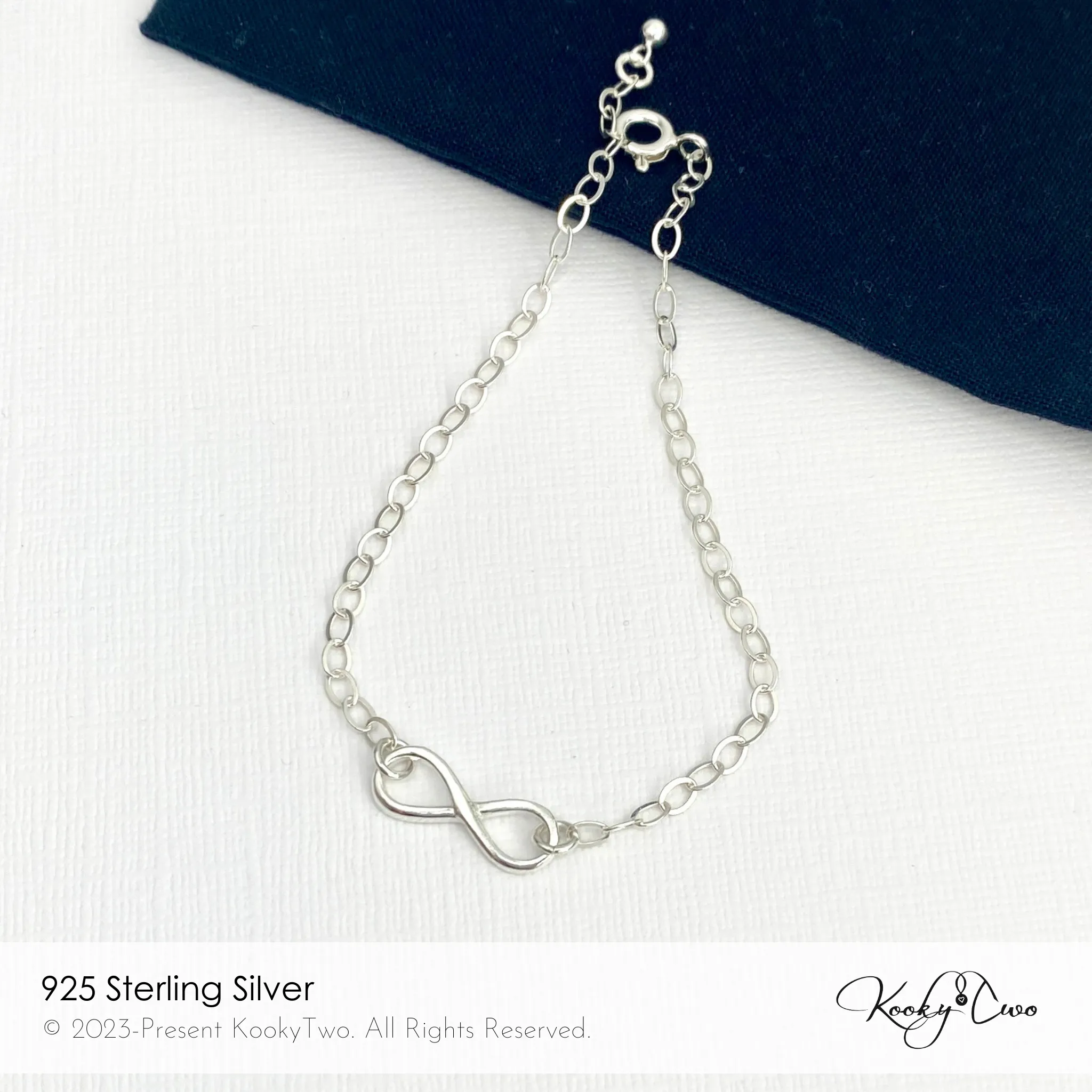 Silver Infinity Chain Bracelet