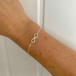 Silver Infinity Chain Bracelet