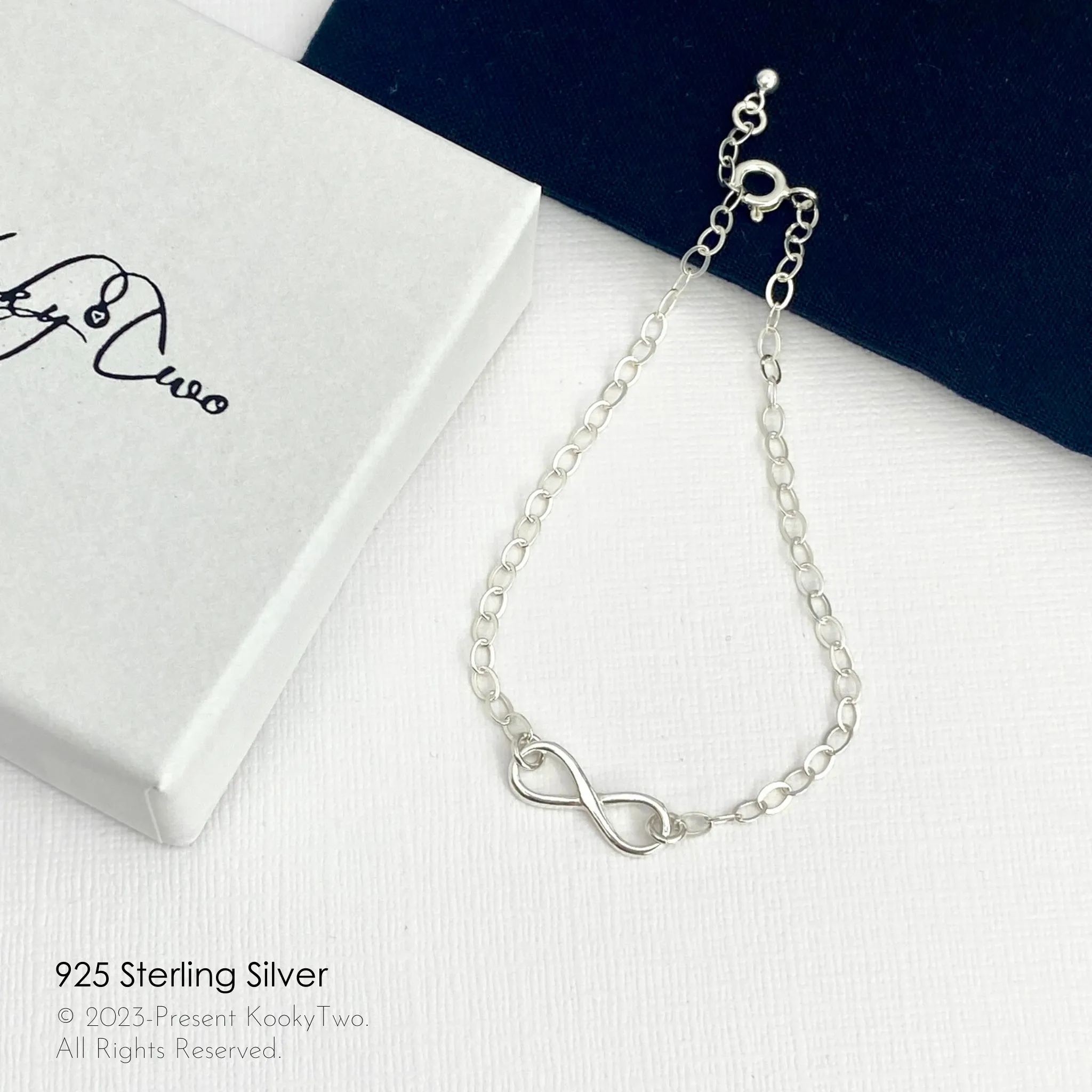 Silver Infinity Chain Bracelet