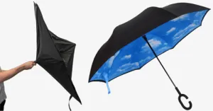 Smart-brella: The Ultimate Wind Resistant and Stylish Double Layered Reverse Umbrella