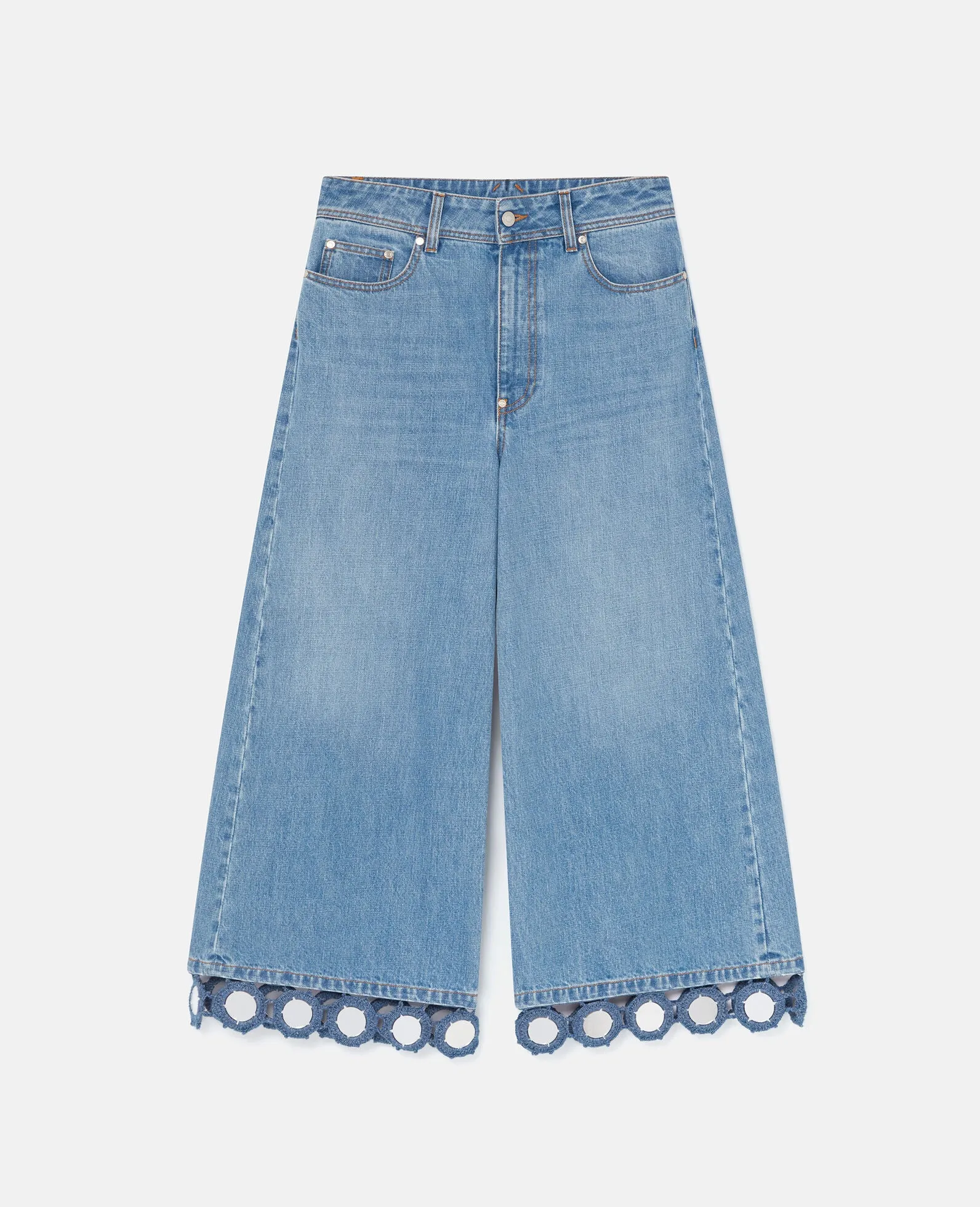 S.McCARTNEY] Vintage Wash Denim Culottes