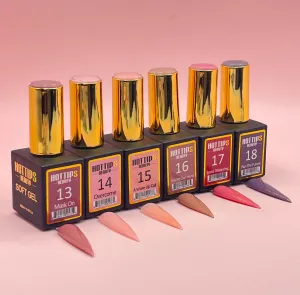 Soft Gel - Overcome Collection 6 Colors (#13-18) - Buy 5 Get 1 Free
