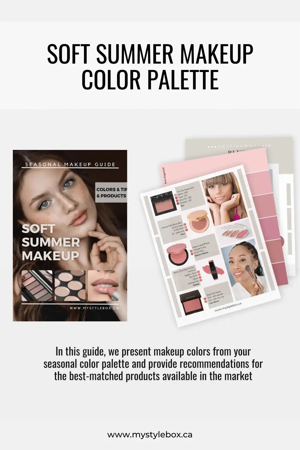 Soft Summer Digital Color Palette and Makeup Guide
