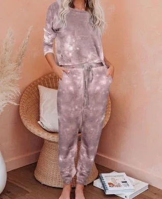 Splash - Jogger Set - Two-Piece Long Sleeve Lounge / Jogger Set