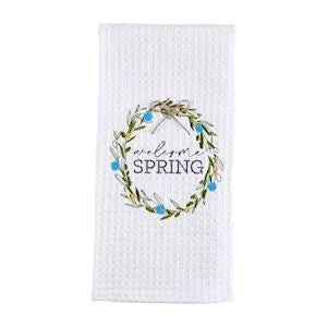 Spring Embroidered Tea Towels