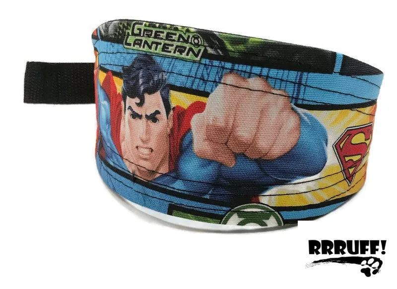 Stuff It cover only Superheroes DC Comics design washable fabric, recycled dog bed, kennel bed puppy mastiff Dane big large