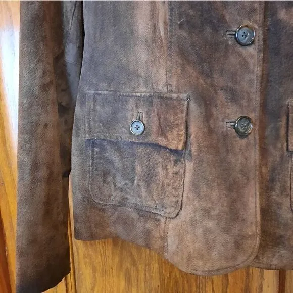 Style&amp;Co Suede Jacket Brown