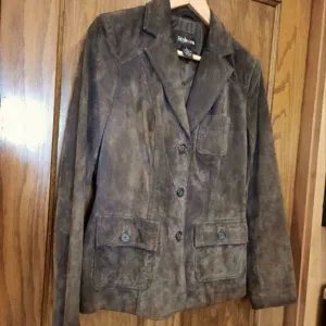 Style&amp;Co Suede Jacket Brown