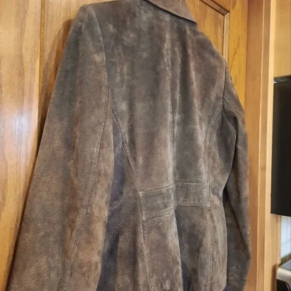 Style&amp;Co Suede Jacket Brown