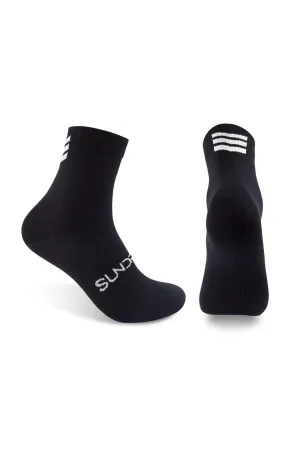 Sundried Cycle Socks Black w White Stripe