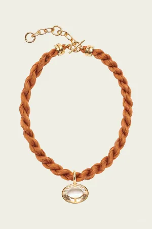 Sunset Woven Collar in Orange