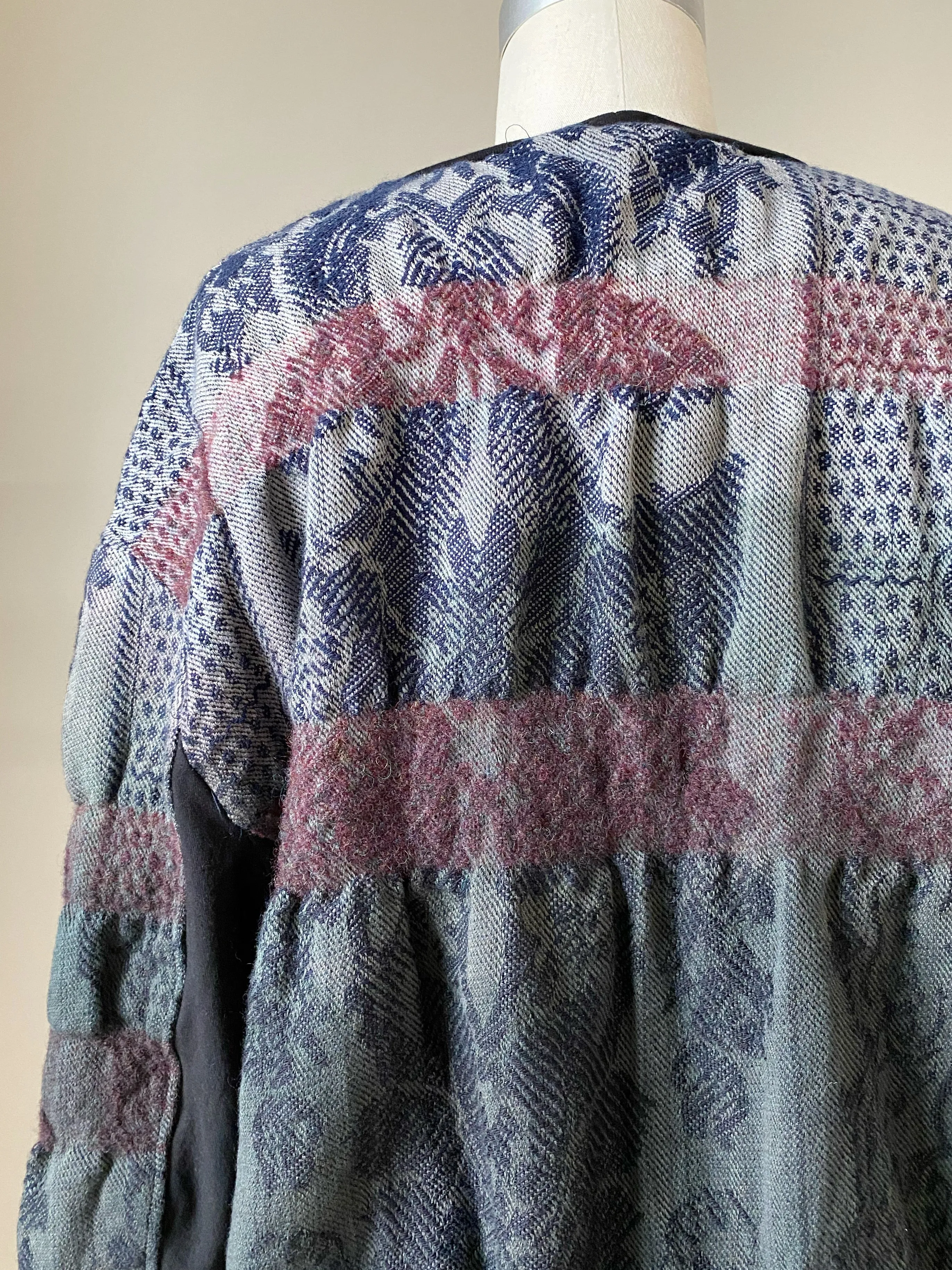 super felted hand dyed hand loomed lincoln jacquard sweatshirt