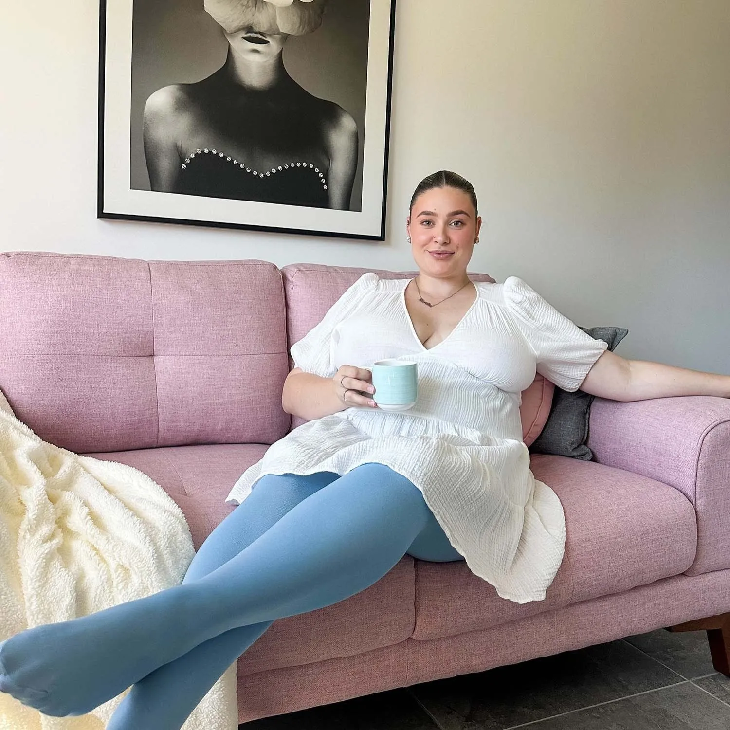 Super Opaque Tights - Ice Blast