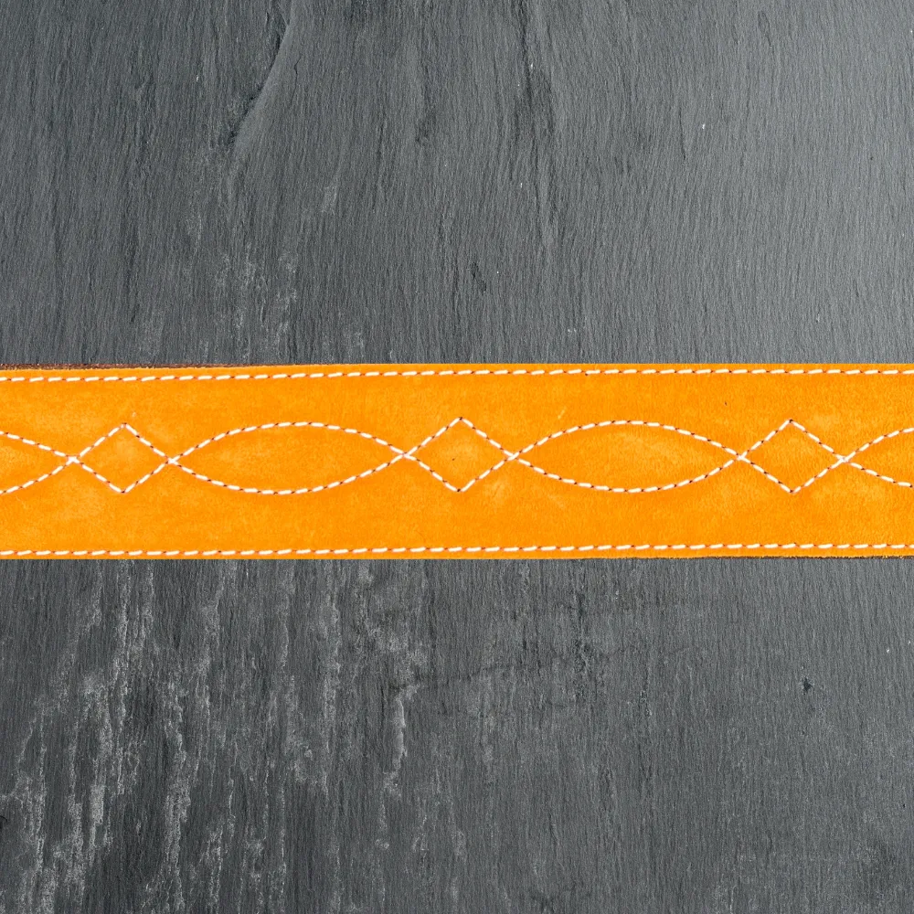 Tangerine Suede Belt (2")