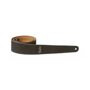 Taylor Embroidered Suede 2.5Inch Guitar Strap, Black