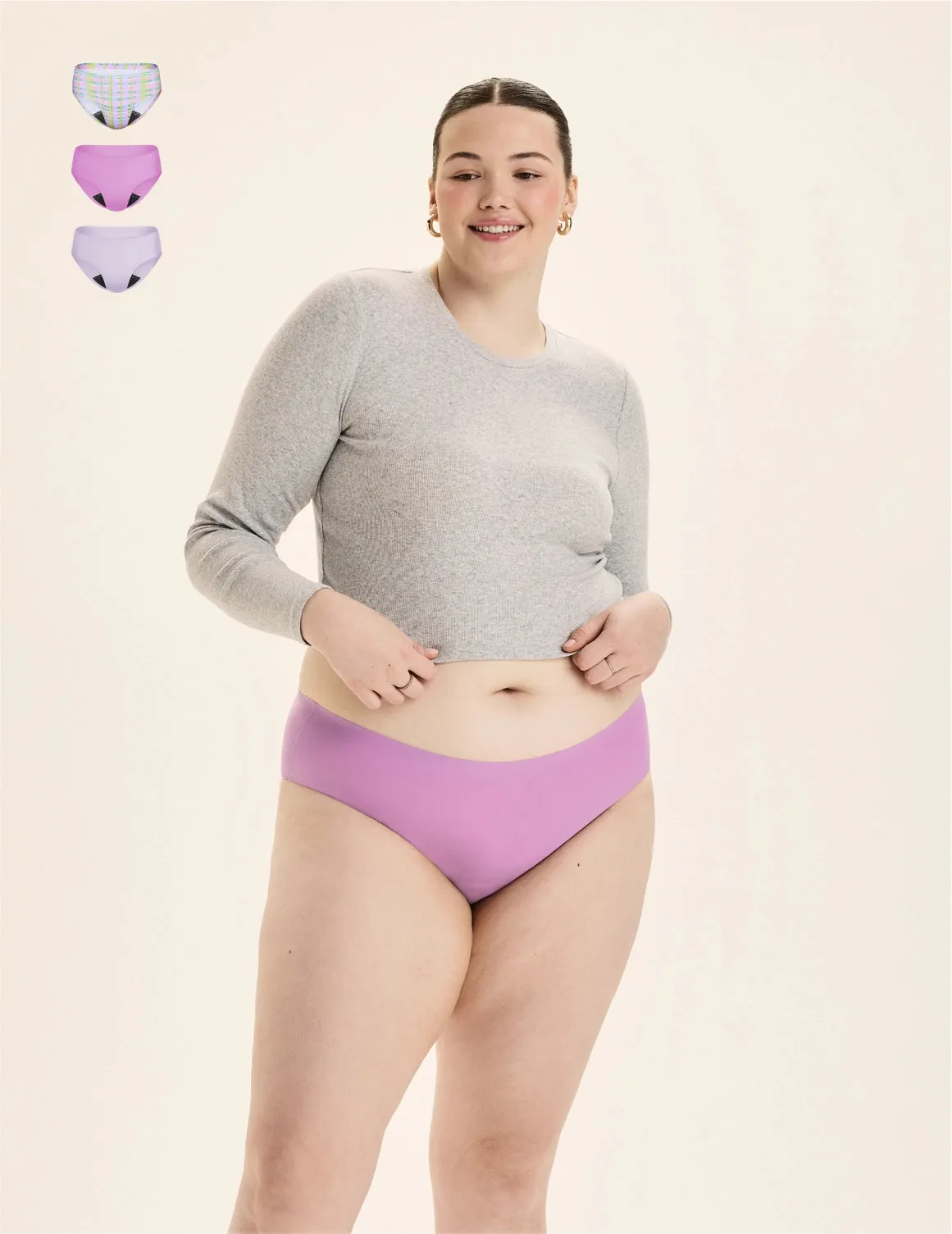Teen Leakproof UltraThin No-Show Bikini 3-Pack
