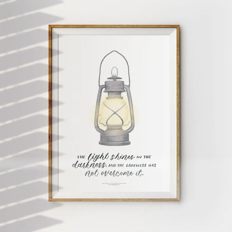 The Light Shines In The Darkness {Poster}