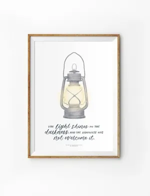 The Light Shines In The Darkness {Poster}