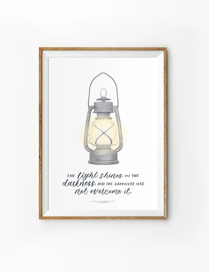 The Light Shines In The Darkness {Poster}