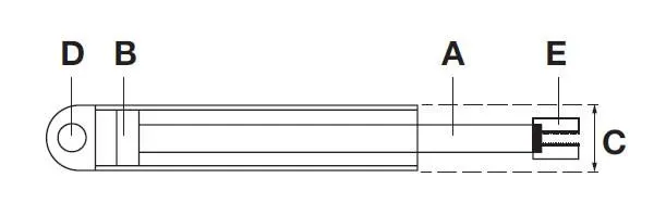 Tiltcylinder SC8 HACO to Suit DH-LM 1500/2000 (CS0804)