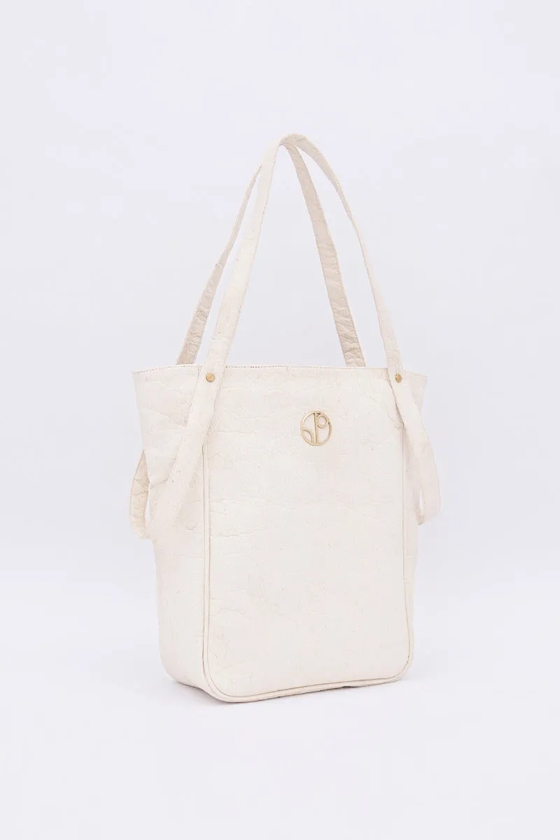Tokyo NRT - Piñatex® Tote Bag - Latte