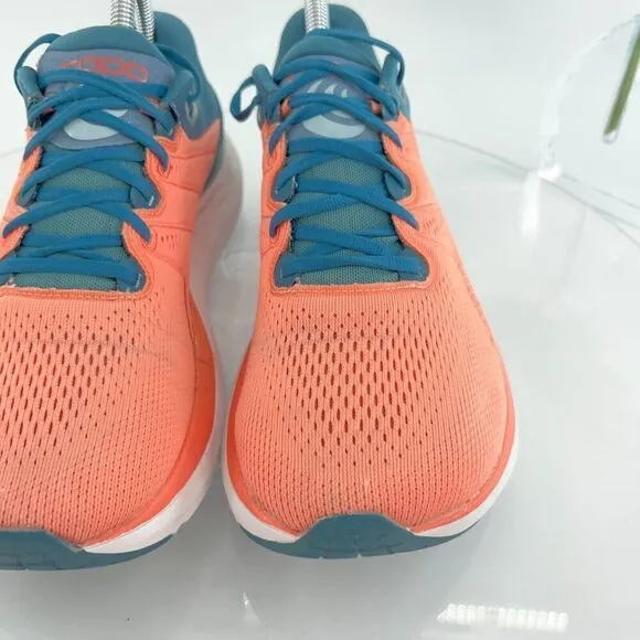 Topo Phantom 2 Women's Size 9 Running Shoes Orange Blue Lace Up Sneakers