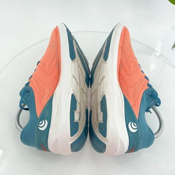 Topo Phantom 2 Women's Size 9 Running Shoes Orange Blue Lace Up Sneakers
