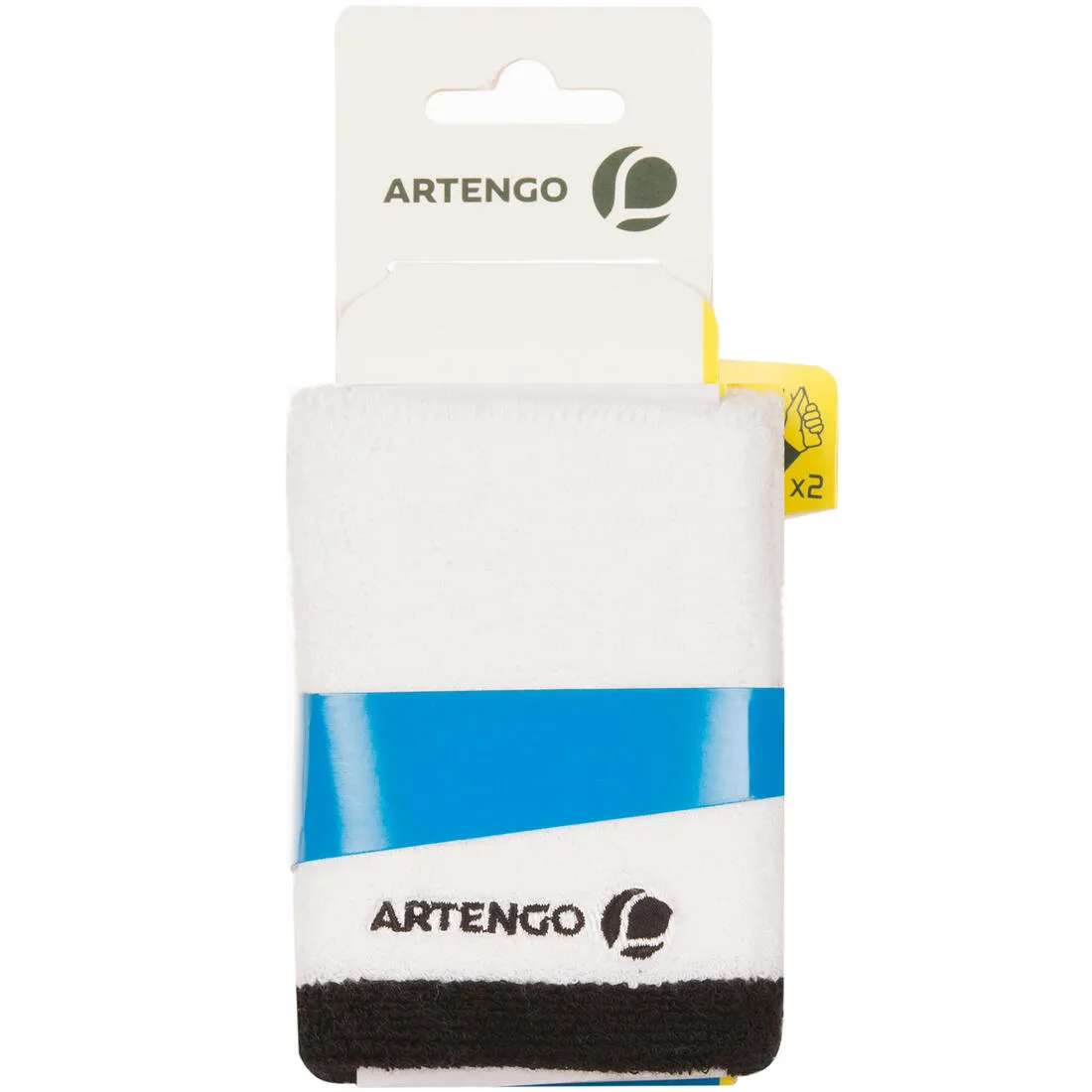 TP 100 XL Tennis Wristband - White/Black