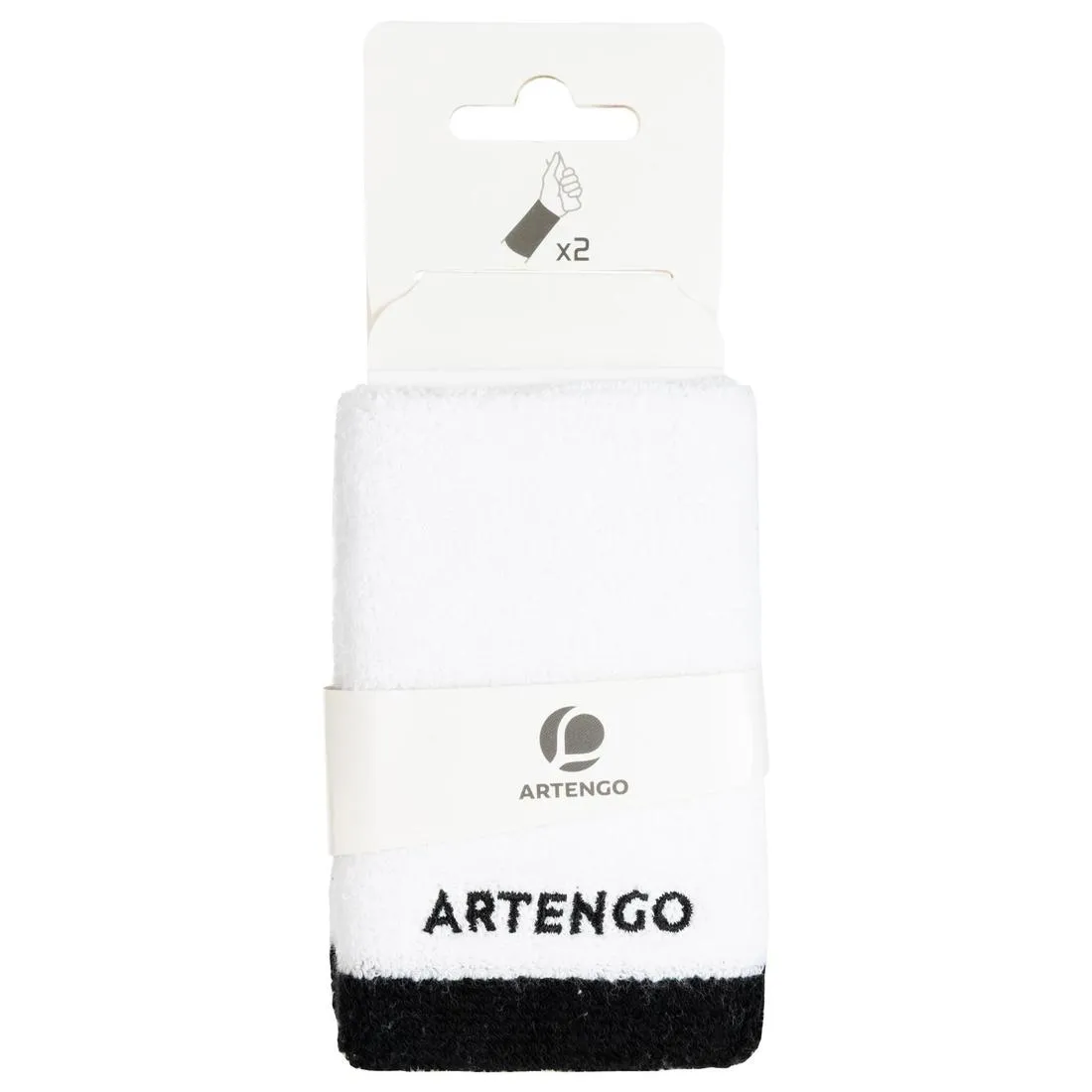 TP 100 XL Tennis Wristband - White/Black