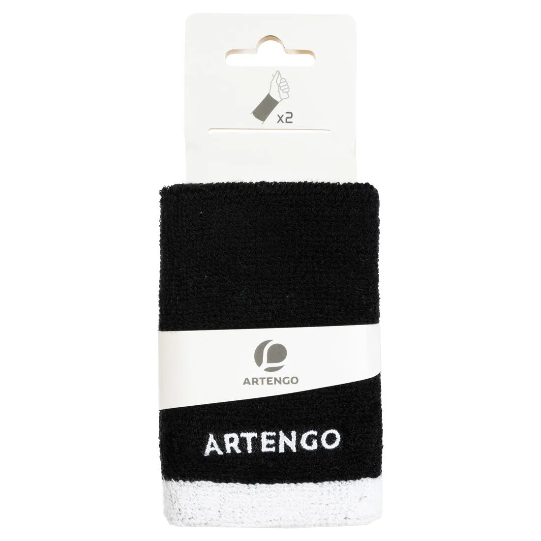 TP 100 XL Tennis Wristband - White/Black